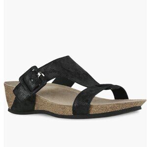 Munro Ronda T-Strap Wedge Slide Sandal Size 9N New